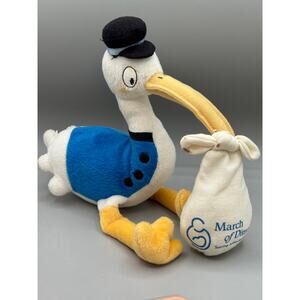 March of Dimes Baby Stork Bean Bag Plush Toy Doll